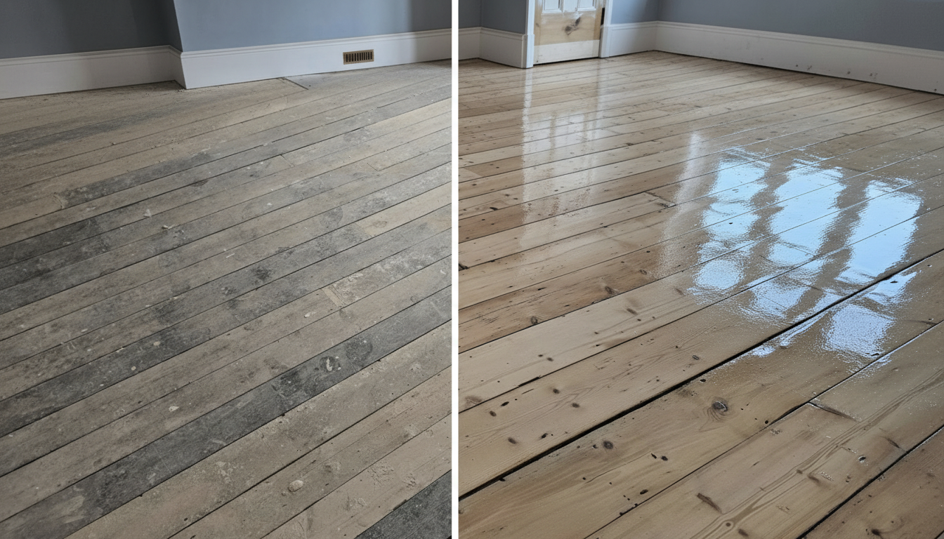 Floor Sanding Before & After
